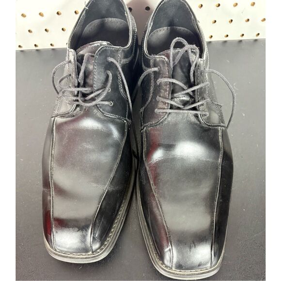 FLORSHEIM Size 11 EEE Mens Black Calf Leather Lace Up Square Toe Oxford Dress Sh main image 13